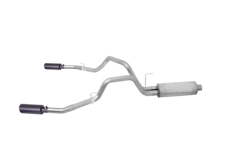 Gibson 11-14 Ford F-150 Fx4 3.5L 2.5In Cat-Back Dual Split Exhaust - Black Elite 1