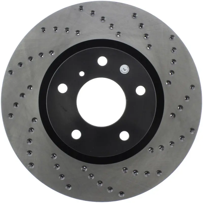 Stoptech 8/02-03 Infiniti G35 Drilled Left Front Rotor 1