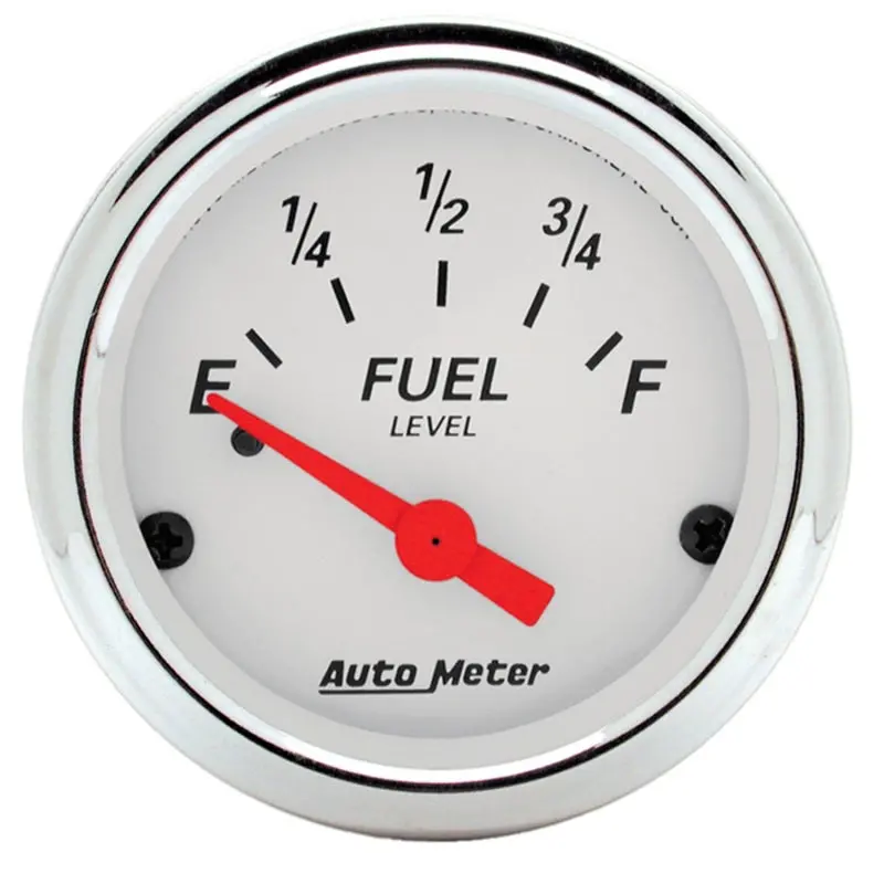 Autometer Arctic White 52Mm 0E-90F Short Sweep Electronic Fuel Level Gauge 1