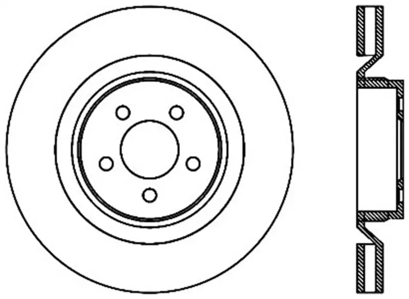 Stoptech Power Slot 06-07 Chrysler Srt-8 Front Left Cryo Slotted Rotor 1