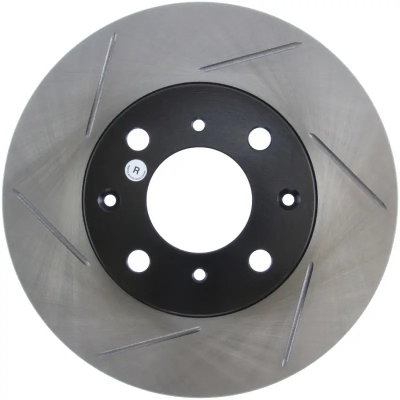 Stoptech Power Slot 90-91 Honda Crx Si 1.6L Rear Disc Front Left Slotted Rotor 1