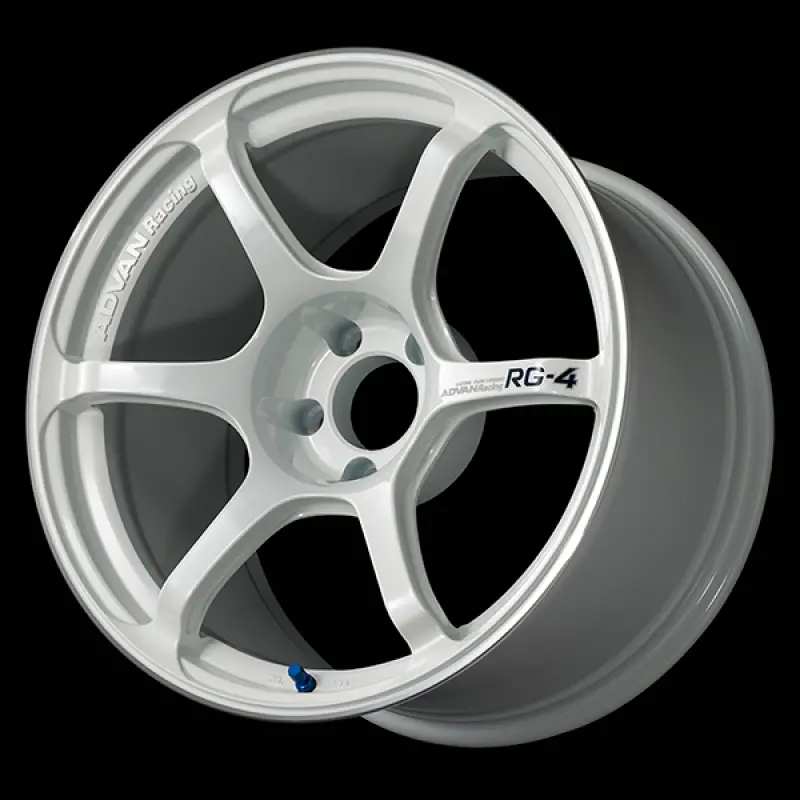 Advan Rg-4 17X9.5 / +35 Offset / 5X114.3 / 73Mm Bore / Racing White Metallic And Ring 1