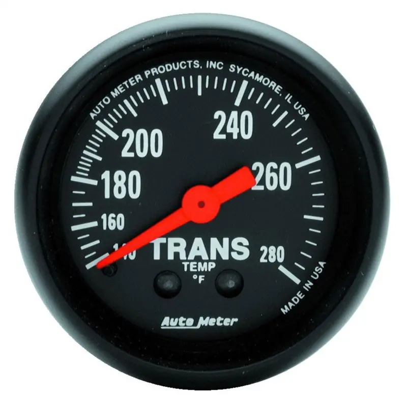Autometer Z Series 52Mm 140-280 Degrees F Mechanical Transimission Temperature Gauge 1