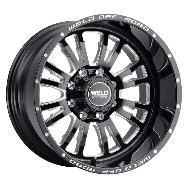 Weld Slingblade 20X9 / 8X170 Bp / 0 Offset / 5 Bs / 125.1 Bore Gloss Black Milled Wheel 1