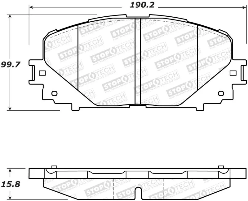 Stoptech Street Brake Pads - Front 1