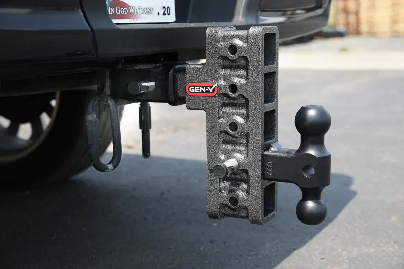 Gen-Y Mega Duty 2In Shank 22.5In Drop 10K Hitch W/Dual-Ball/Pintle Lock/Stabilizer Kit 1