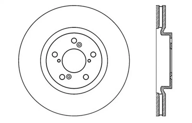 Stoptech Drilled Sport Brake Rotor 1