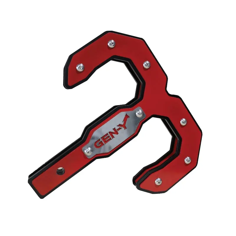 Gen-Y Hulk 2.5 21K Tow Hook 2.5In Shank - Black/Red 1