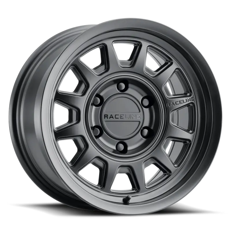 Raceline 952B Aero 17X9in / 6X139.7 Bp / -12Mm Offset / 106.1Mm Bore - Satin Black Wheel 1