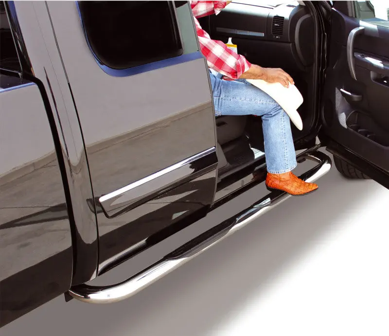 Go Rhino 18-20 Jeep Wrangler Jlu 4000 Series Sidesteps - Cab Length - Chrome 1