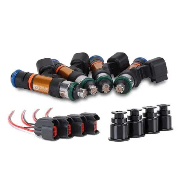 Grams Performance Nissan 240Sx/S13/S14/S15/Sr20 (Top Feed 14Mm) 750Cc Fuel Injectors (Set Of 4) 1