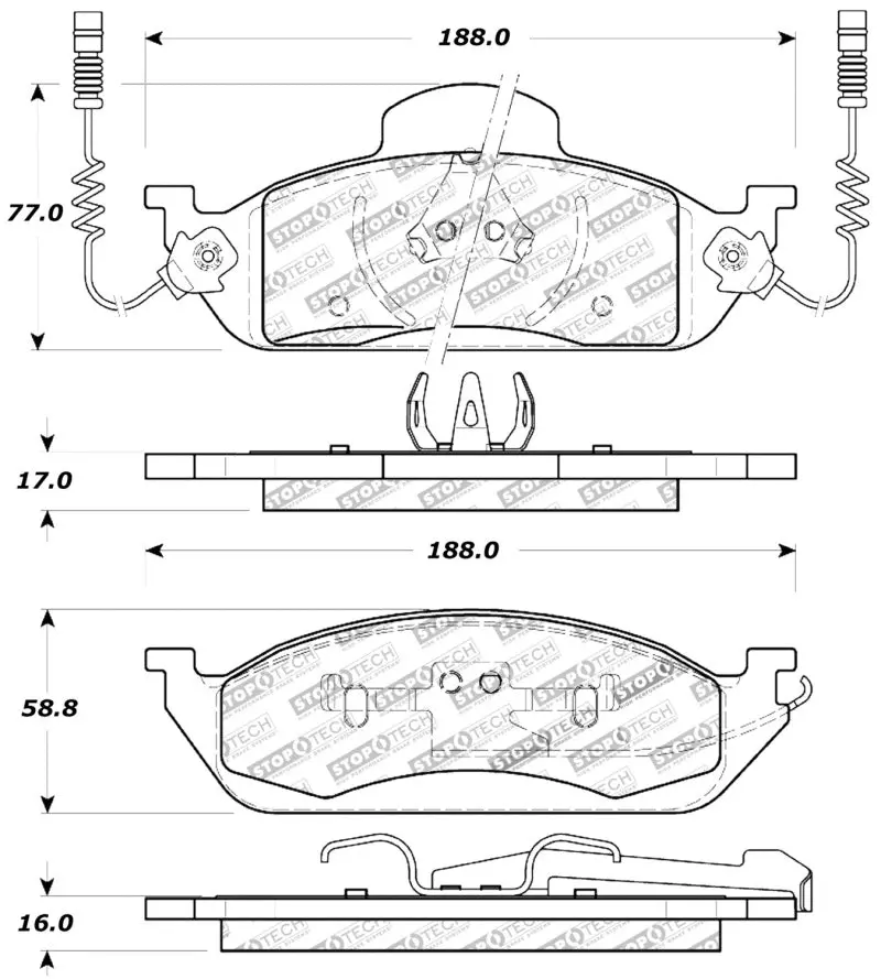 Stoptech Performance Brake Pads 1