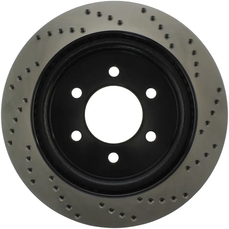 Stoptech 2019 Ford Raptor W/ Electronic Parking Brake Sport Cross Drilled Right Rear Rotor 1