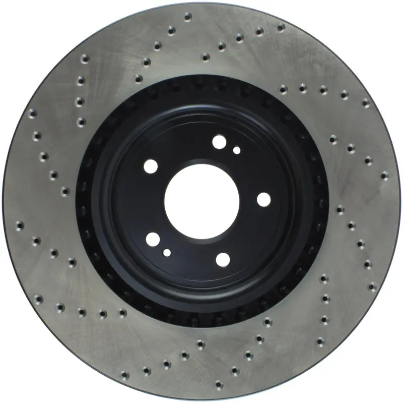Stoptech 08-16 Mitsubishi Lancer Sport Drilled Left Front Rotor 1