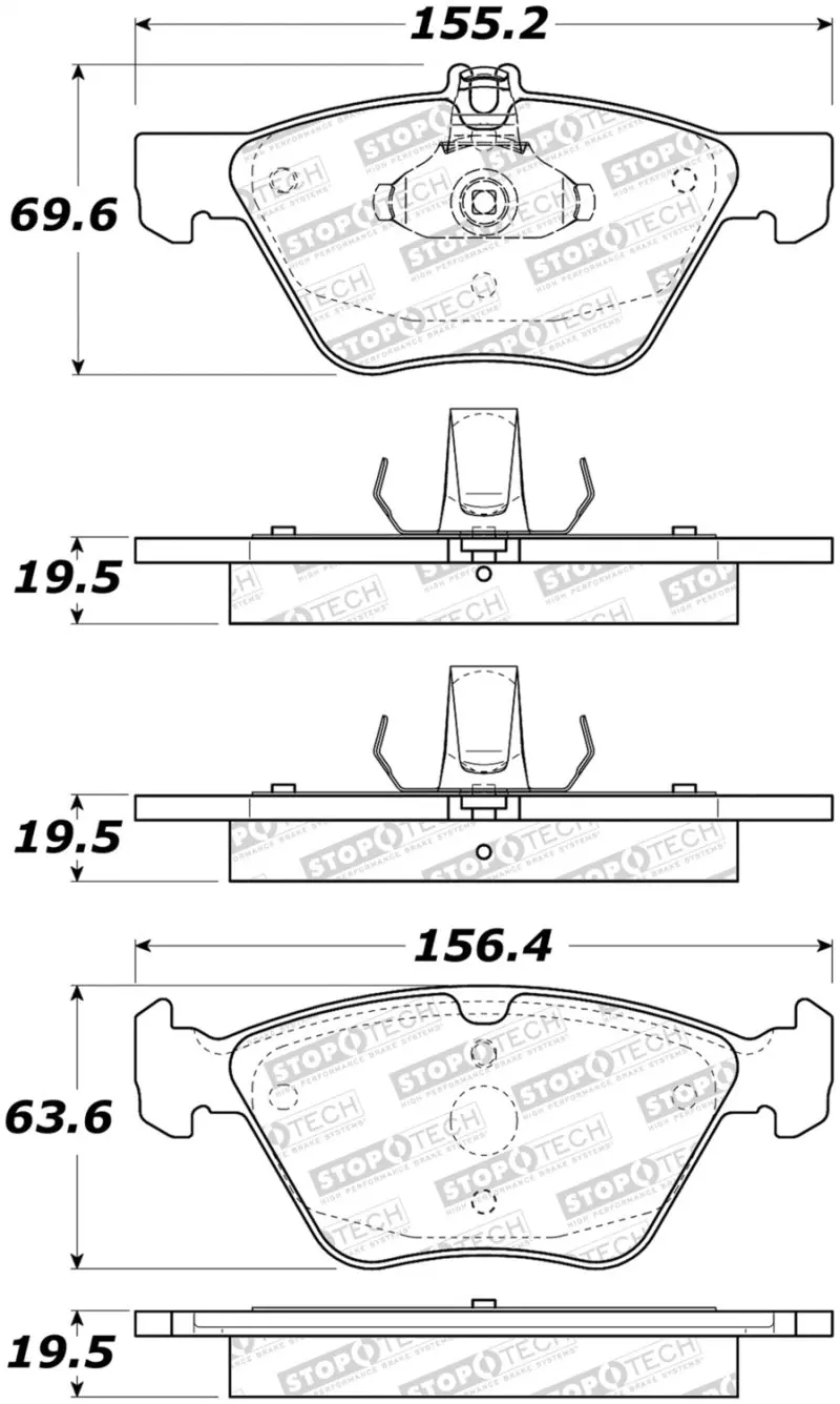 Stoptech Street Brake Pads 1