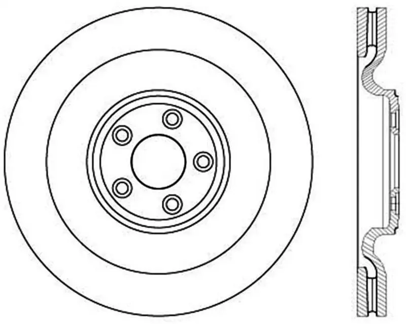 Stoptech Drilled Sport Brake Rotor 1