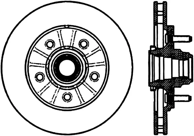Stoptech Power Slot 12/99-11/04 Ford F150 2Wd Front Left Slotted Cryo Rotor 1