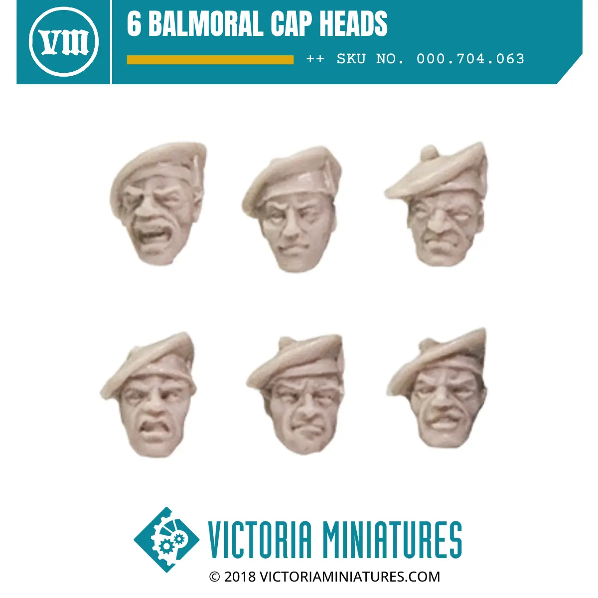 6 Balmoral Cap Heads 1