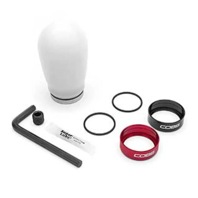 Cobb 04-23 Volkswagen Golf Gti / 14-24 Volkswagen Golf R Tall Weighted Shift Knob - White 1