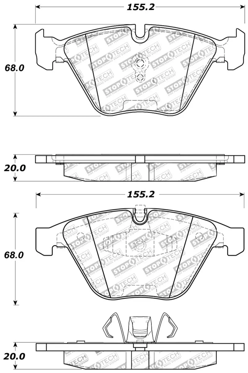 Stoptech Performance Brake Pads 1