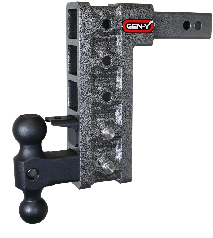 Gen-Y Mega Duty 2In Shank 10In Drop 1.5K Tw 10K Hitch W/Gh-031 Dual-Ball/Gh-032 Pintle Lock 1