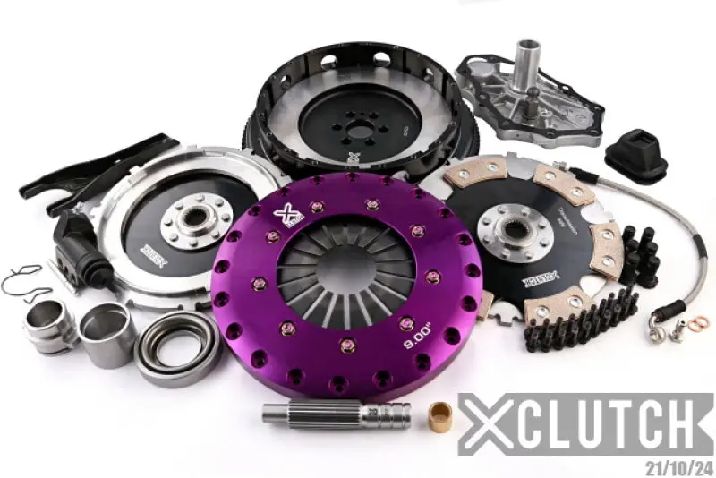 Xclutch 93-98 Nissan Skyline Gt-R 2.6L R33 9In Twin Solid Ceramic Clutch Kit 1