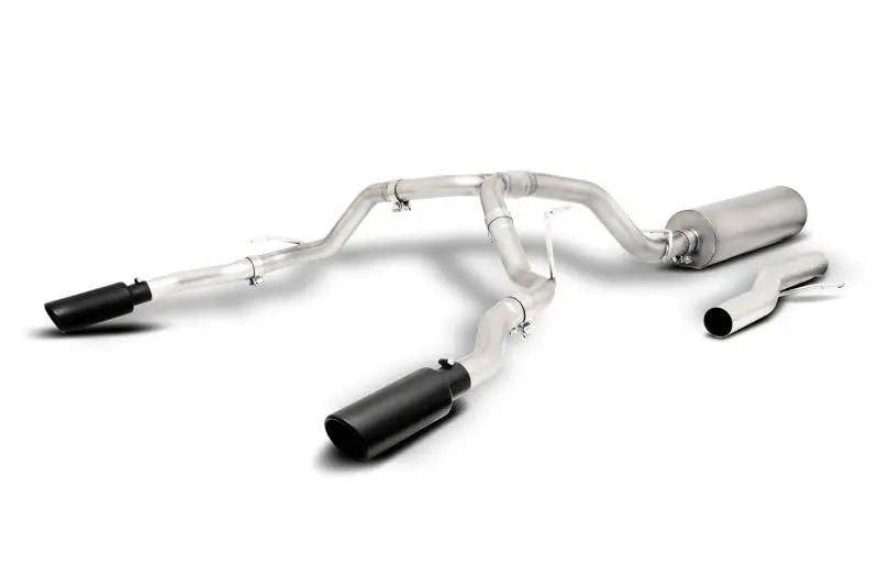 Gibson 21-22 Gmc Yukon/Chevy Tahoe 5.3L 2/4Wd Cat-Back Dual Split Exhaust System - Stainless 1