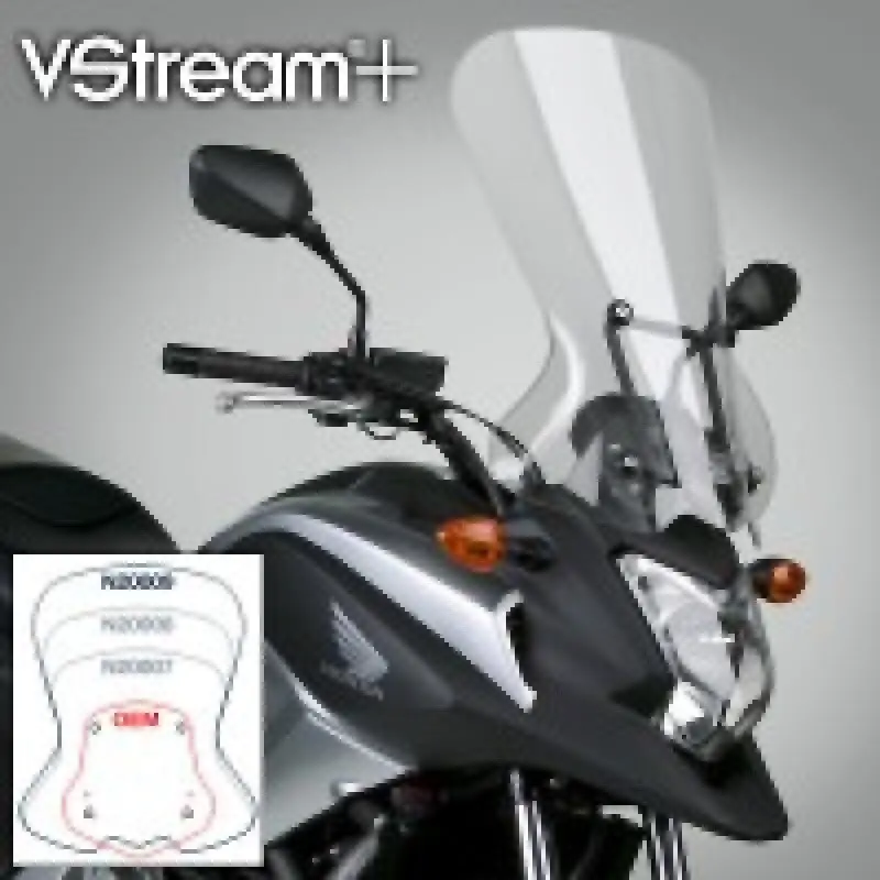 National Cycle 12-15 Honda Nc1700x/Xa/Xd V Stream/ Wave Tall Windshield-Clear 1