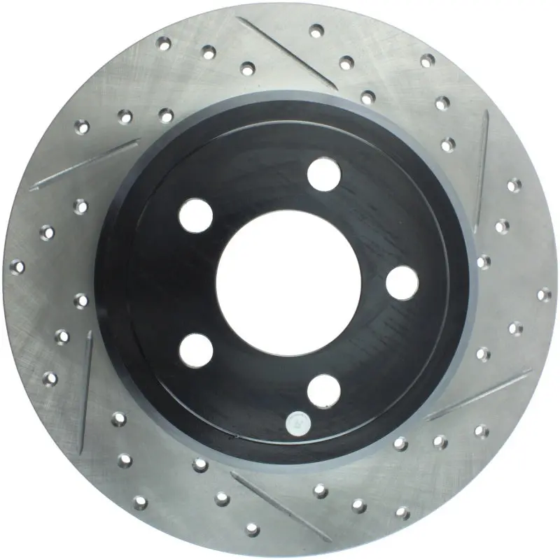 Stoptech 05-13 Chrysler300/300C / 09-12 Dodge Challenger Rear Left Drilled & Slotted Rotor 1