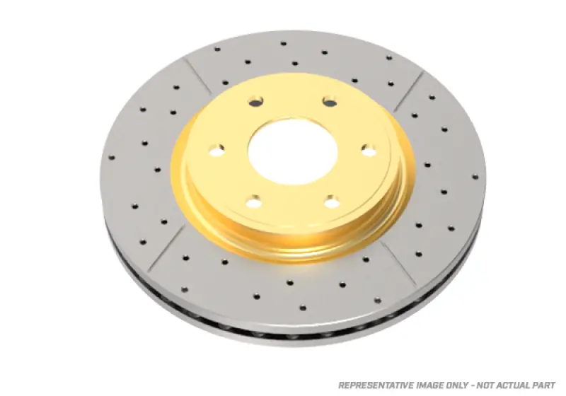 Dba 11-13 Infiniti Qx56 Rear Street Series Drilled & Slotted Rotor 1