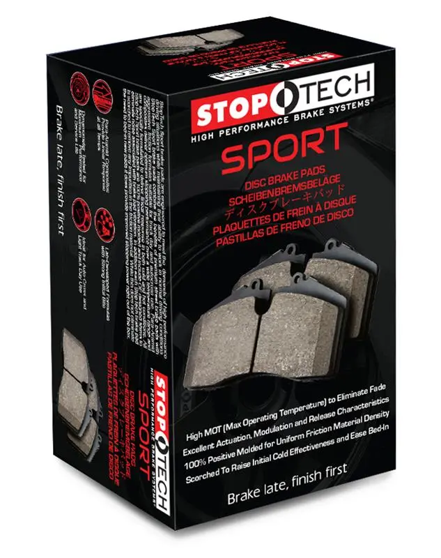 Stoptech Sport Brake Pads W/Shims And Hardware - Front 1