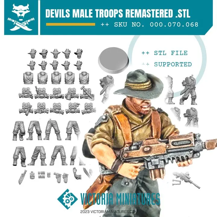 Devils Male Troops Remastered .Stl Download 1