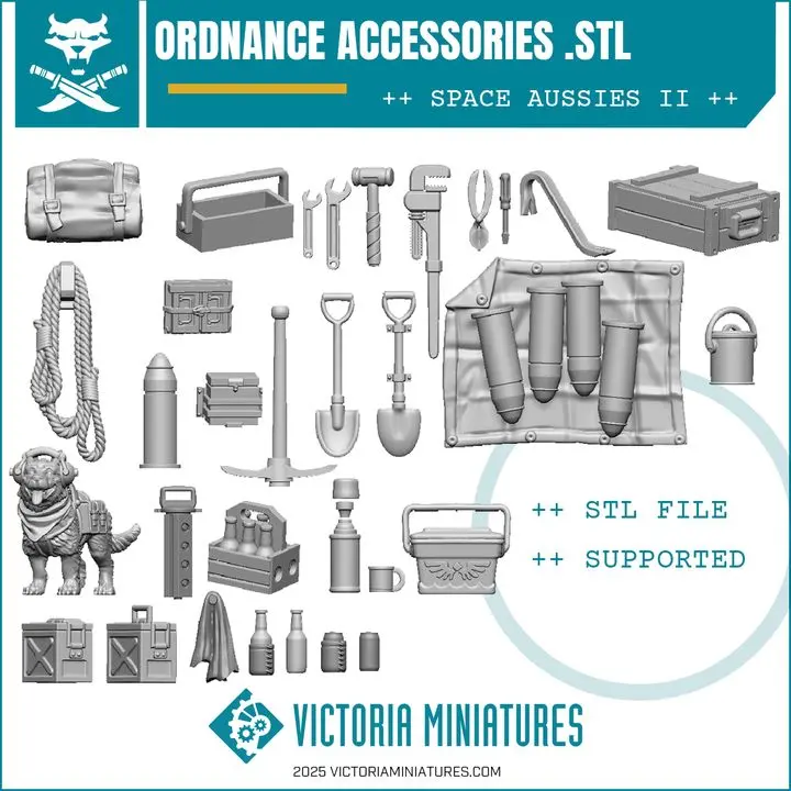 Artillery Accessories .Stl Download 1
