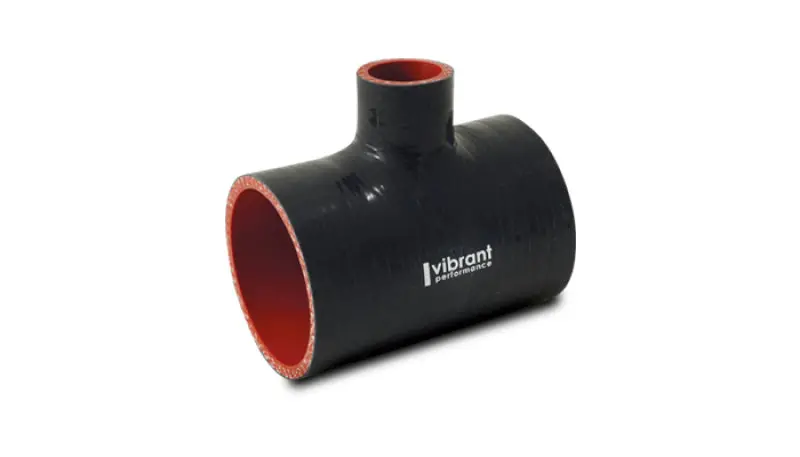 Vibrant Silicone T-Hose Coupler Hose Id 2.50In Overall Length 4In Branch Id 1.50In 1