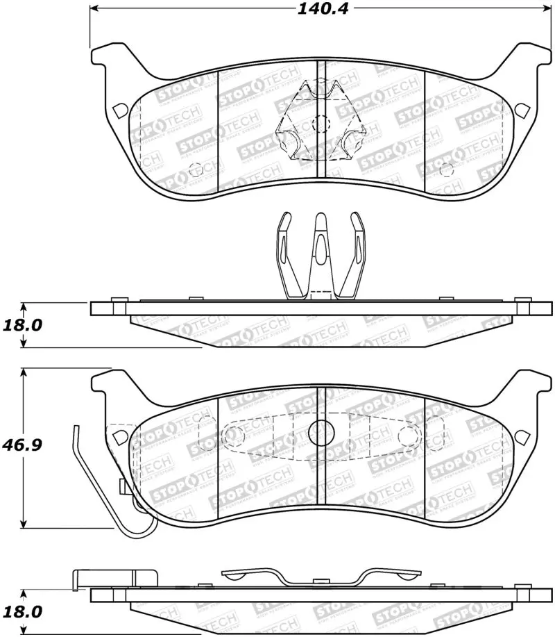 Stoptech Street Brake Pads 1