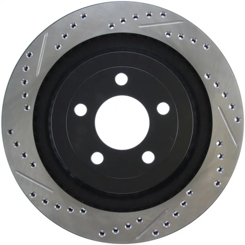 Stoptech Slotted & Drilled Sport Brake Rotor - 2015 Ford Mustang Gt - Rear Right 1