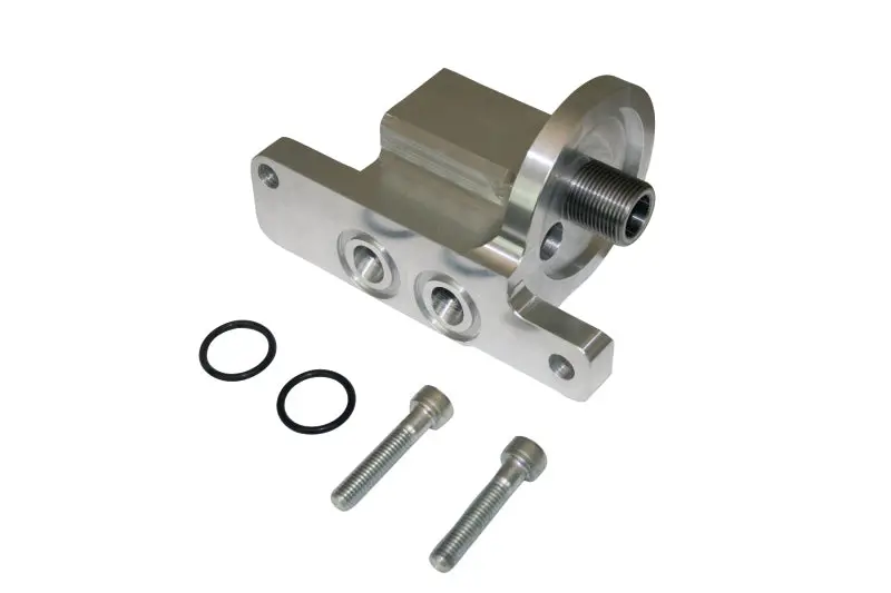 Moroso Gm Ls Oil Filter Adapter - Spin On - 90 Degree 1