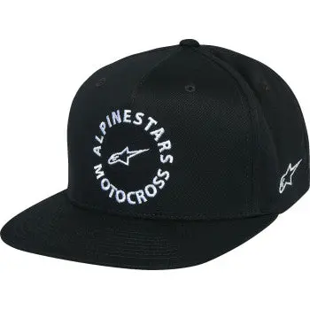 In Stock Alpinestars Mx Snapback Hat - Black 1216-81140-10-Os 1