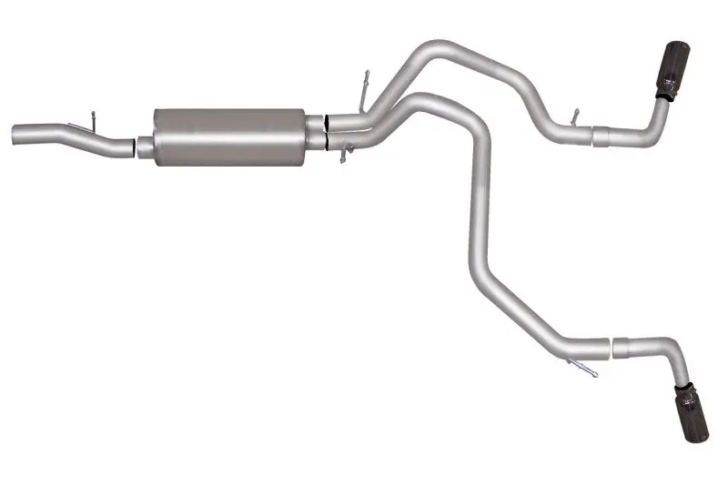 Gibson 10-14 Chevrolet Tahoe Ls 5.3L 2.25In Cat-Back Dual Extreme Exhaust - Aluminized 1