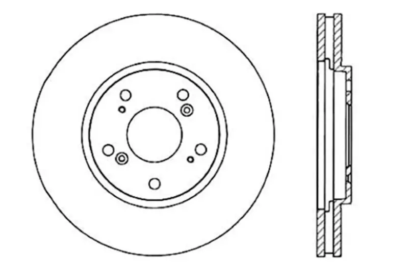 Stoptech Drilled Sport Brake Rotor 1