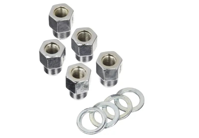 Weld Open End Lug Nuts W/Centered Washers 7/16In. Rh - 5Pk. 1