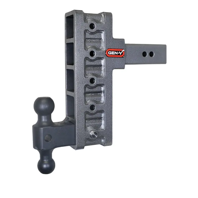 Gen-Y Mega Duty 2.5In Shank 9In Offset Drop 3K Tw 21K Hitch W/Gh-061 Dual-Ball 1