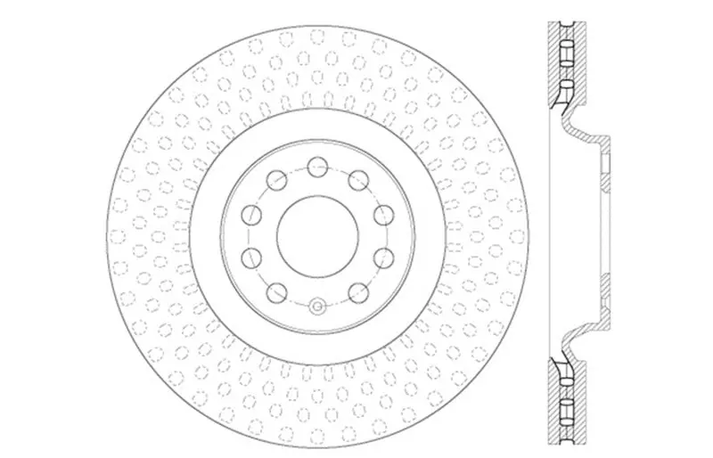 Stoptech Drilled Sport Brake Rotor 1