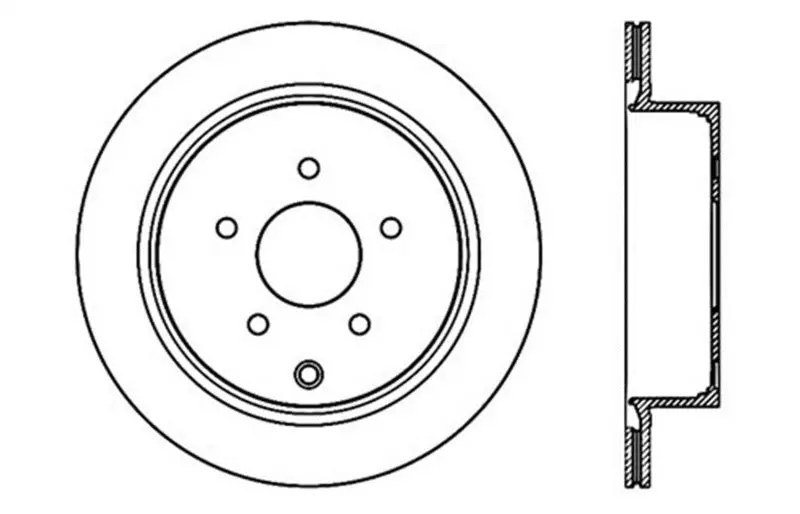 Stoptech 03-07 Infiniti Fx35/45 Drilled Right Rear Rotor 1