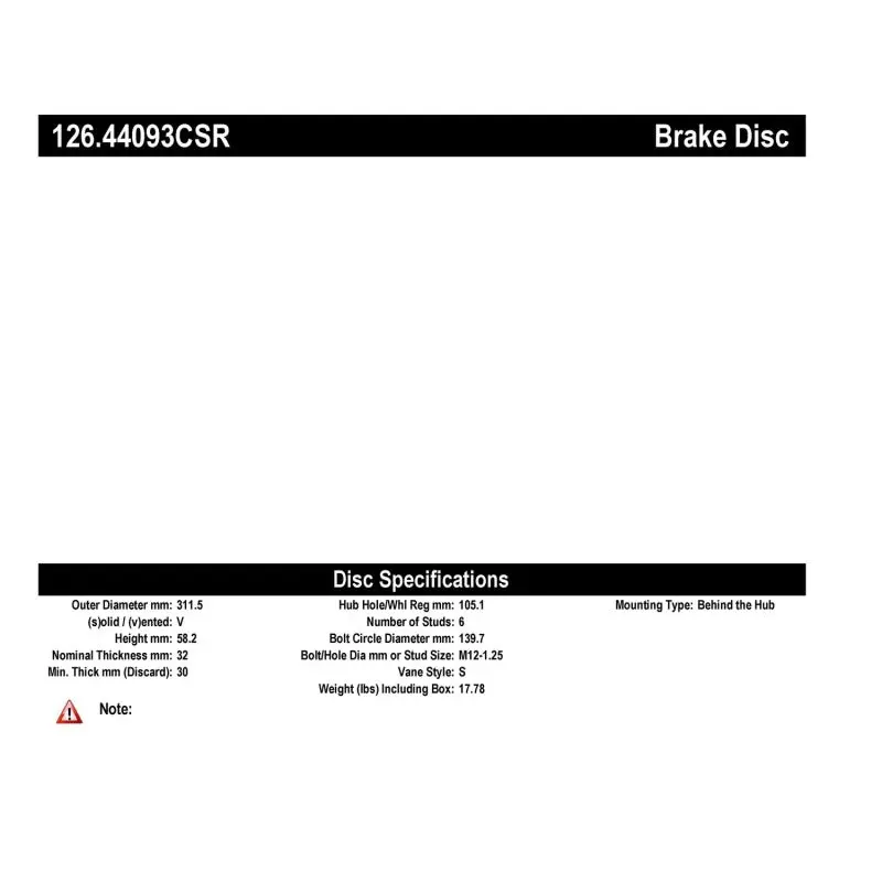 Stoptech Cryo Slotted Sport Brake Rotor - Right 2