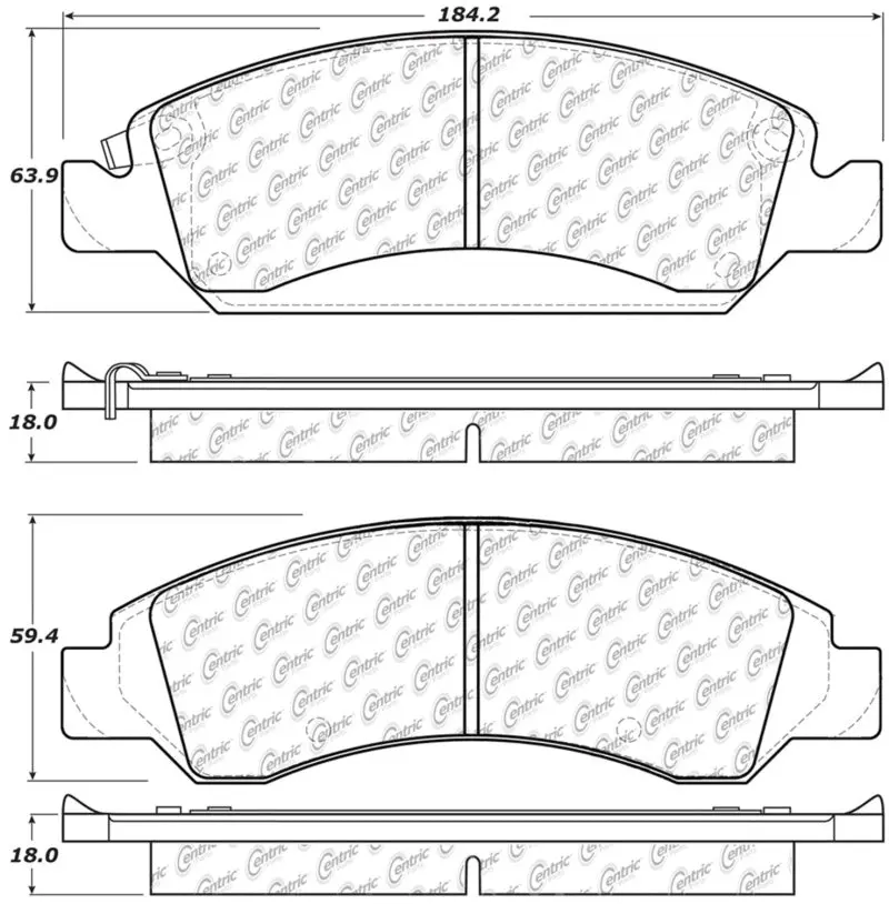 Stoptech 08-20 Cadillac Escalade Front Truck & Suv Brake Pad 1