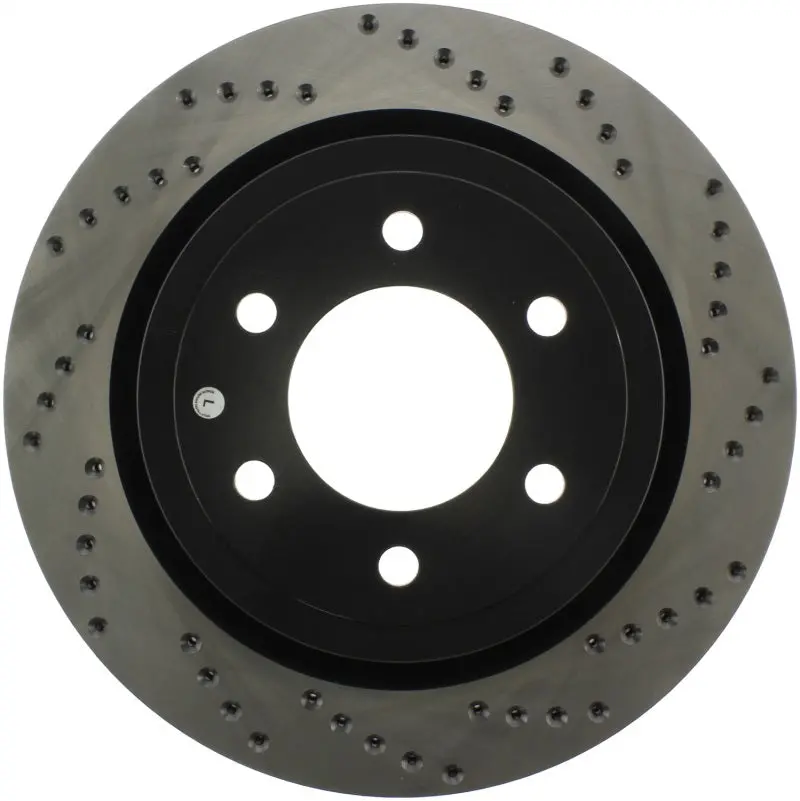 Stoptech 2019 Ford Raptor W/ Electronic Parking Brake Sport Cross Drilled Left Rear Rotor 1