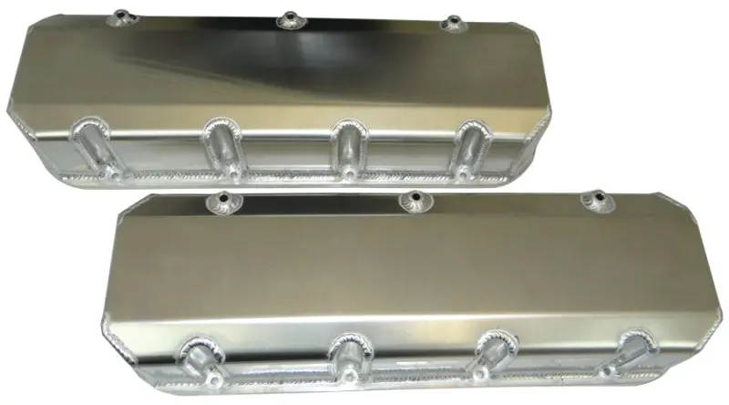 Moroso Chevrolet Big Block (W/Symmetrical Port) Valve Cover - Exhaust Pockets/Intake Tubes - Alum 1