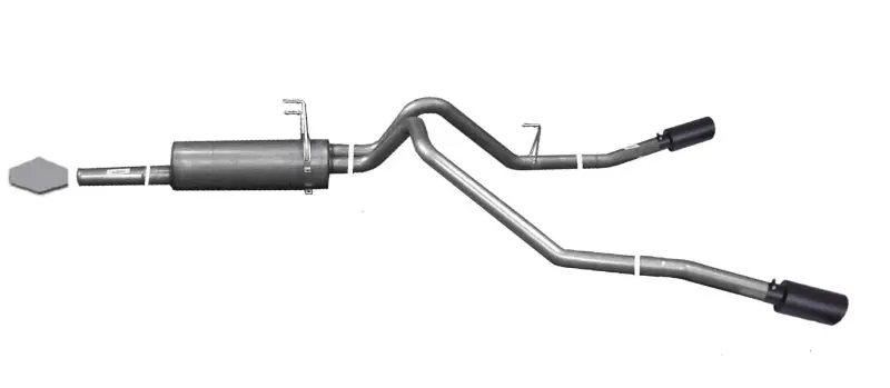 Gibson 03-06 Toyota Tundra Sr5 4.7L 2.5In Cat-Back Dual Extreme Exhaust - Black Elite 1