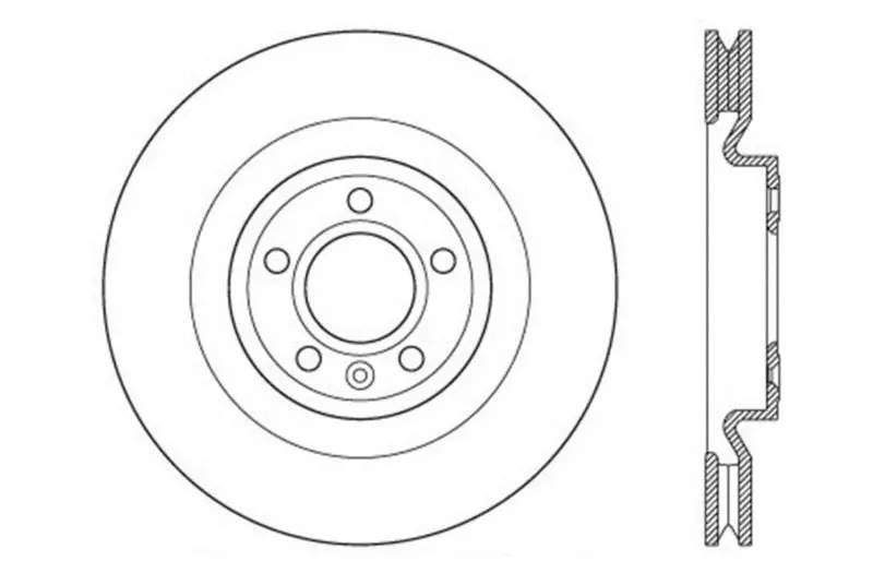 Stoptech 12-13 Ford Mustang Gt 5.0L V8 Drilled Right Front Rotor 1